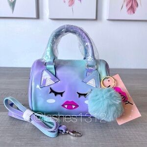 BETSEY JOHNSON Bag Harley Mini Crossbody - Purple Vampire Cat LBHARLEY